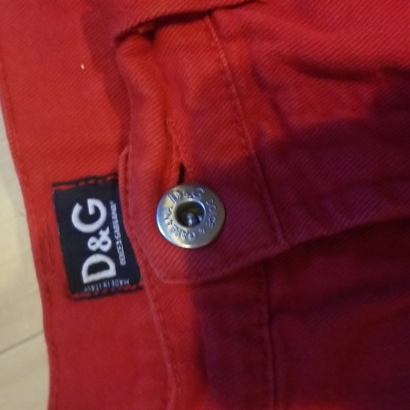 Dolce & Gabbana Red Capris EUC SZ 29 Genuine! Stunning! - Picture 5 of 13